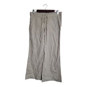 Delia's Pants Womens 1/2R Beige Wide Leg Casual Lounge Resort Beach Vacation